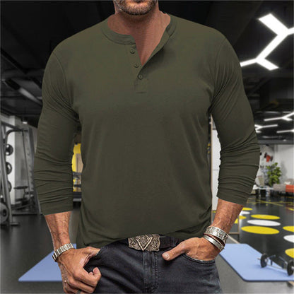 Herren Langarm-Shirt atmungsaktiv Komfort Baumwolle