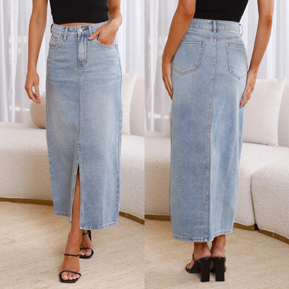 Damen Jeansrock Elegante Mode