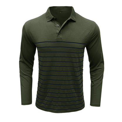Elegante Pique Pullover Slim Fit Streifen Design