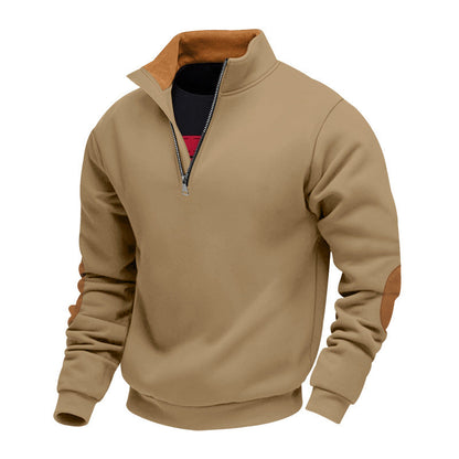 Herren Sweatshirt Stehkragen Elegantes Design