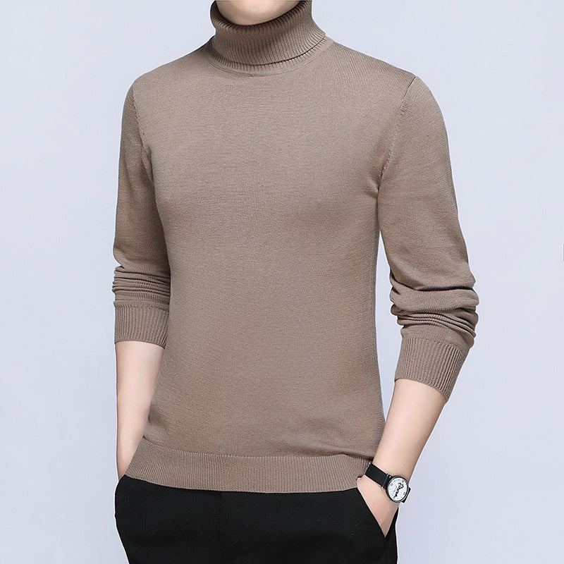 Herren Rollkragenpullover Soft Baumwolle Bequem