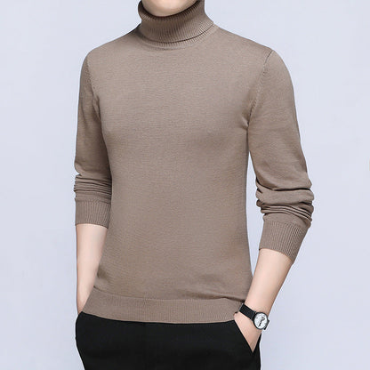 Herren Rollkragenpullover Soft Baumwolle Bequem