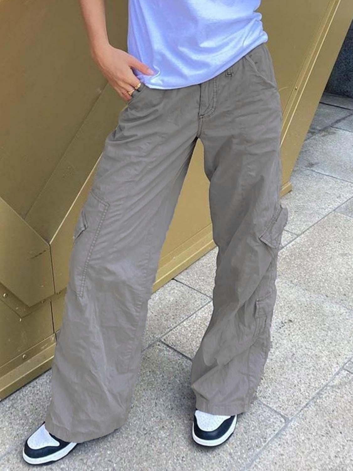 Damen Bequeme Cargo-Hose Freizeit-Style - IdealeKleiden
