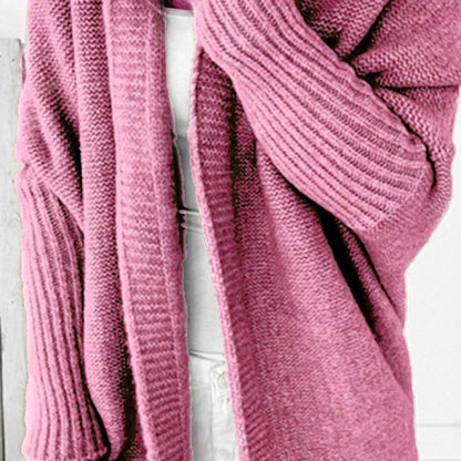 Damen Strickpullover Lässig Offen Vorne