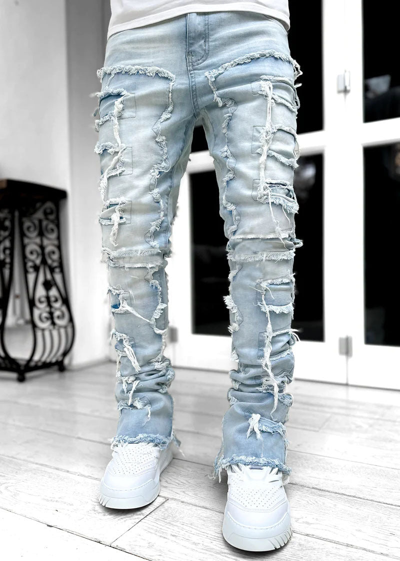 Herren Ripped Jeans Lässig Einzigartiges Design