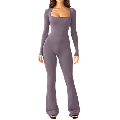 Damen Overall Großes Design Weites Bein