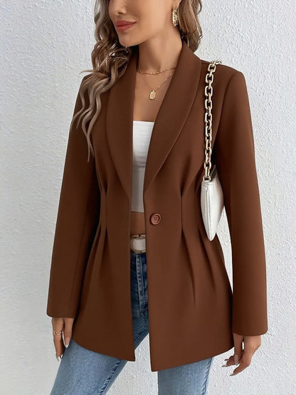 Damen Blazerjacke Elegant mit Tailleneinsatz