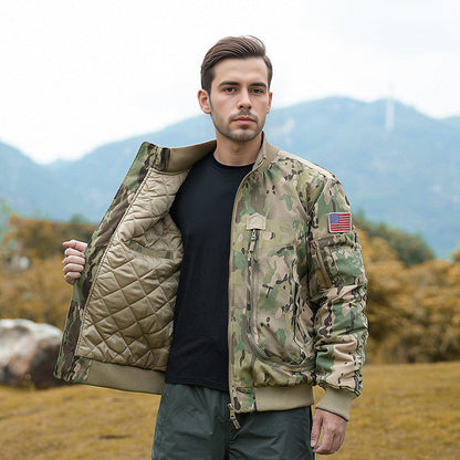 Herren Bomberjacke Isoliert Modern Praktisch