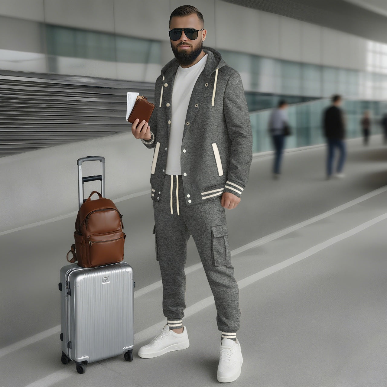 Herren Sportanzug Funktional Praktisch Moderne Verarbeitung