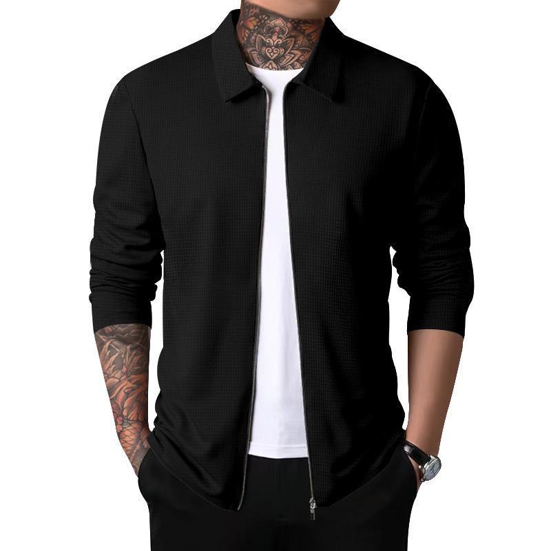 Herren Outdoor-Jacke Reißverschluss Strukturiertes Design