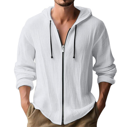 Herren Kapuzenjacke Modern Reißverschluss Style
