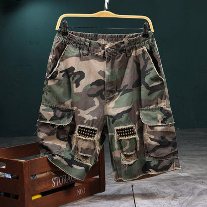 Herren Cargoshorts Camo Muster Robust