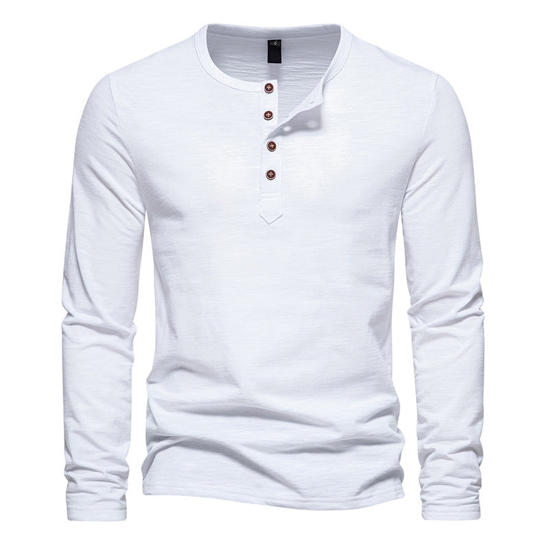 Herren Langarmshirt Stilvoll Elegent
