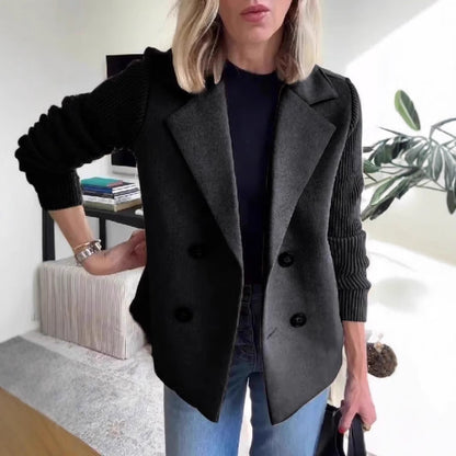 Damen Blazer Elegant Doppelknopf Modern Style