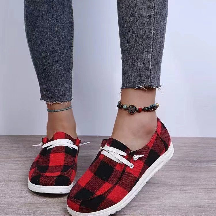 Damen Slip-On Schuhe Bequem Elastisch Rutschfest