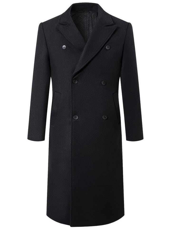 Herren Wintermantel Doppelreihig Elegant Stylish