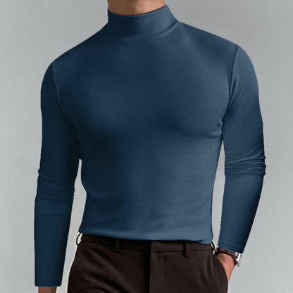 Herren Rollkragenpullover Fein Baumwolle Elegantes Design