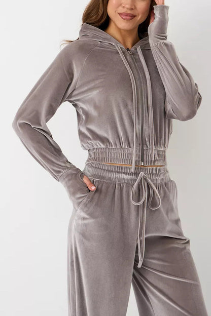 Kleiner Komfort Set | Fleece Kapuzenpullover Jogger Zweiteiler