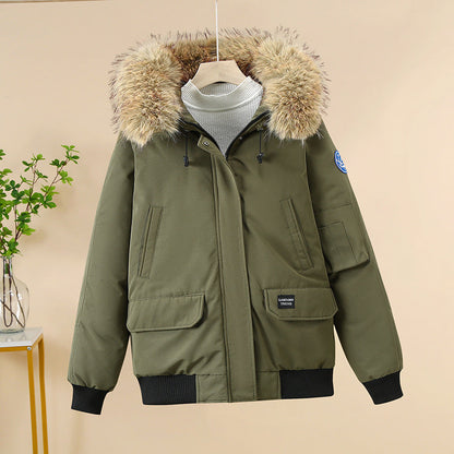 Damen Winterjacke Warm Stylish Kapuze