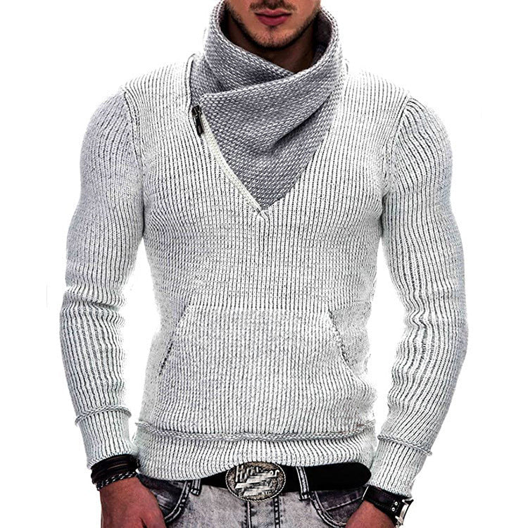 Herren Kapuzenpullover Langarm Asymmetrisch Struktur - IdealeKleiden