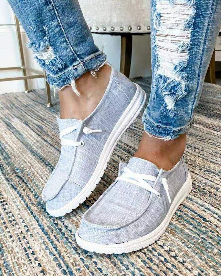 Damen Slip-On Schuhe Bequem Elastisch Rutschfest