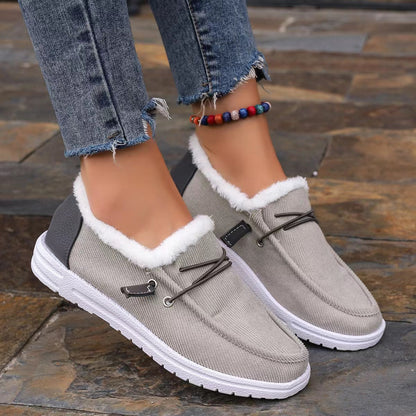 Damen Plüschslipper Warm Bequem Rutschfest