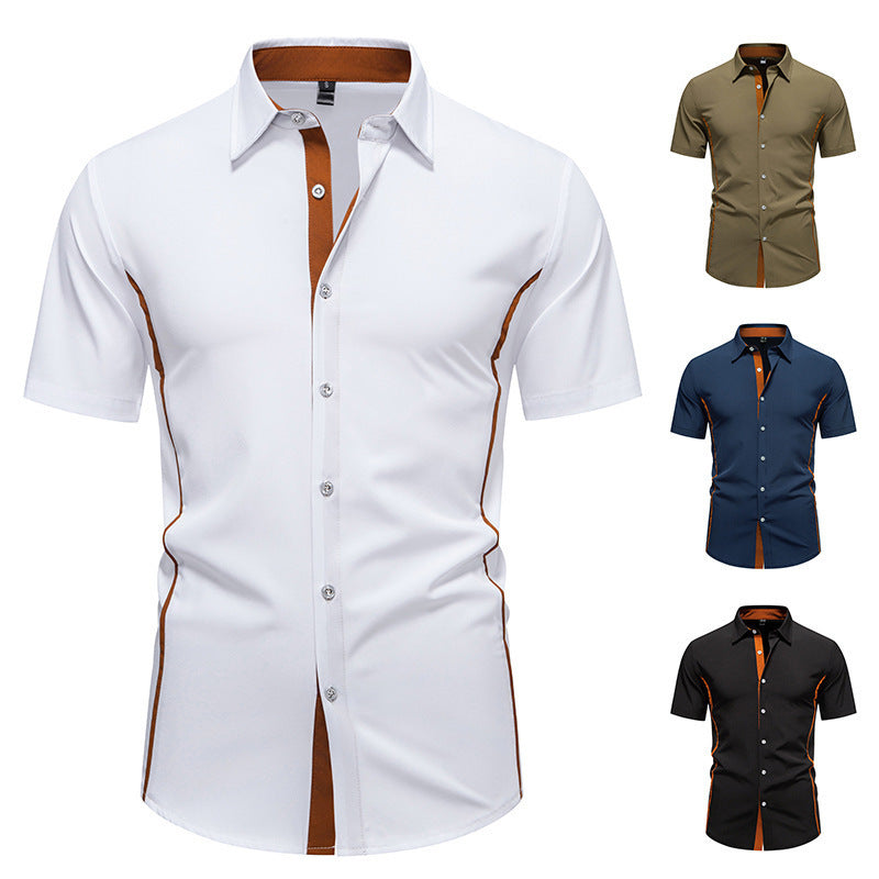 Herren Hemd Kurzarm Modern Style - IdealeKleiden