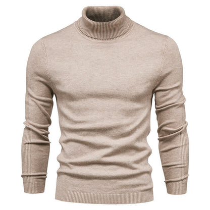 Herren Pullover Hochkragen Feinripp Optimaler Style