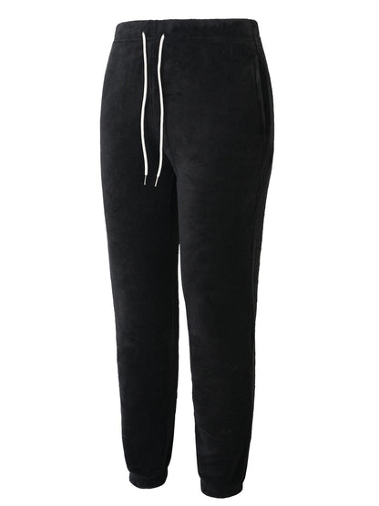Herren Fleece Jogginghose Bequem Warm
