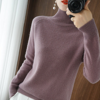 Modischer Rollkragen Sweater Damen
