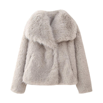 Modische Fuchsfelljacke Streetwear