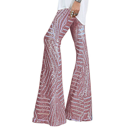 Glitzernde Partyhose Schlagpailletten Design