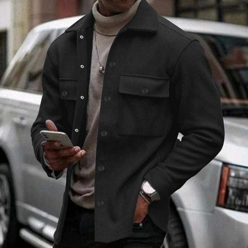 Herren Overshirt Jacke Lässig Sportlich