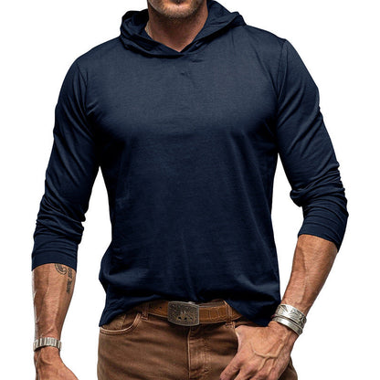 Kapuzenpullover Slim Fit Langarm Leichter Style