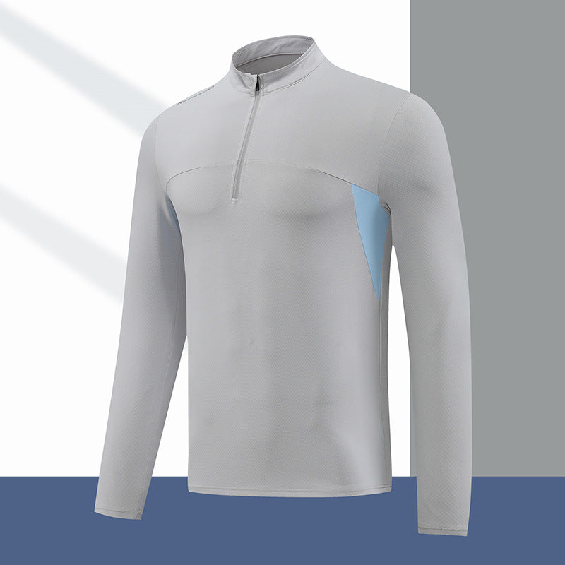 Herren Thermoshirt Funktionsshirt Stehkragen Reißverschluss