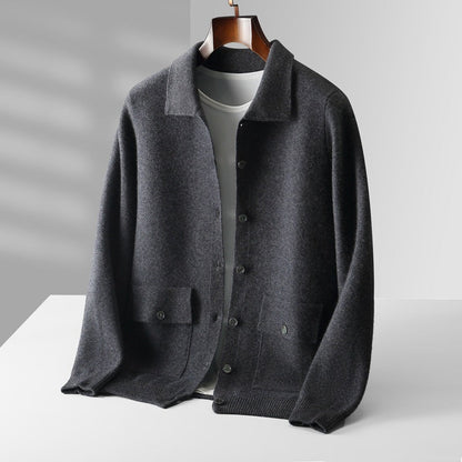 Stylische Herren Winterjacke Elegant Schwarz