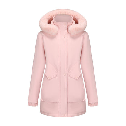 Damen Parka Jacke Wasserfest Kuschelkragen