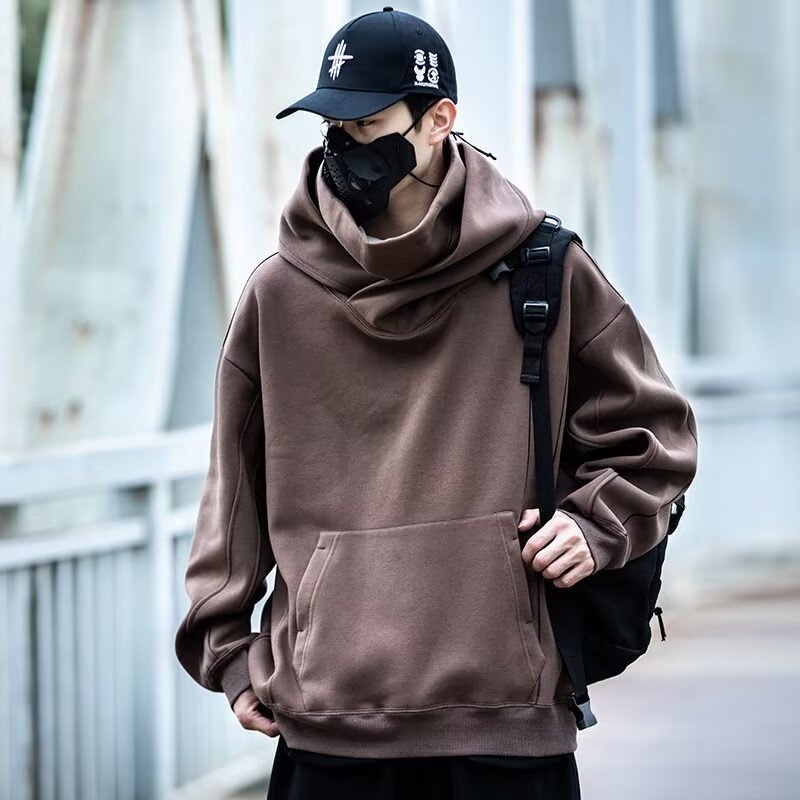 Herren Hoodie Modern Hochkragen Praktisch