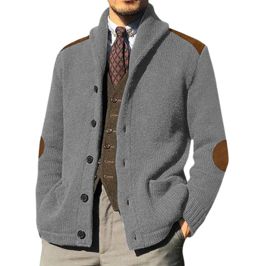 Herren Strickjacke Elegantes Design Klassischer Stil - IdealeKleiden