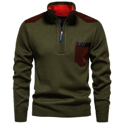 Herren Pullover Stehkragen Modern Praktisch