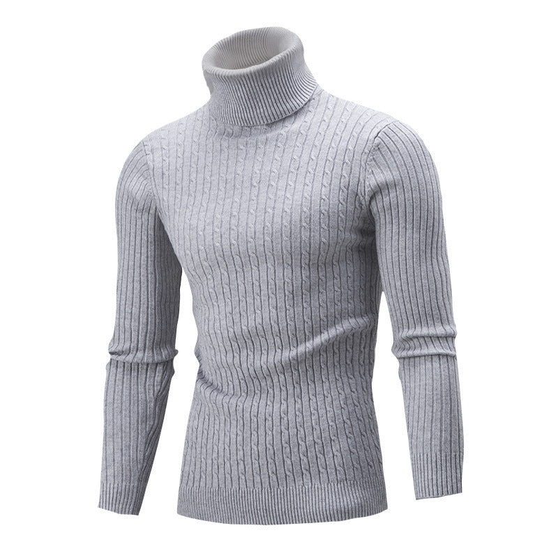 Herren Rollkragenpullover Hochwertig Strick Luxus Design