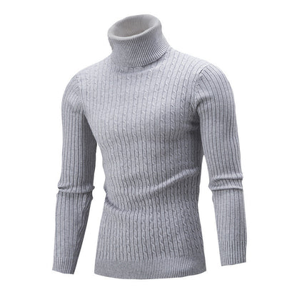 Herren Rollkragenpullover Hochwertig Strick Luxus Design