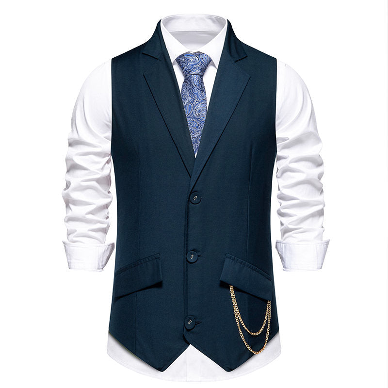 Herren Anzugweste Elegant mit Taschen und modernen Akzenten