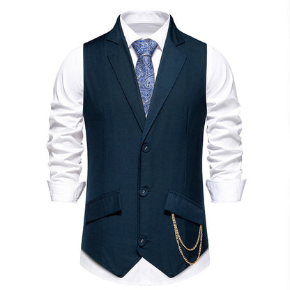 Herren Anzugweste Elegant mit Taschen und modernen Akzenten