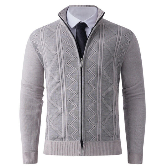 Herren Strickjacke Modern Elegant Zipper Design - IdealeKleiden