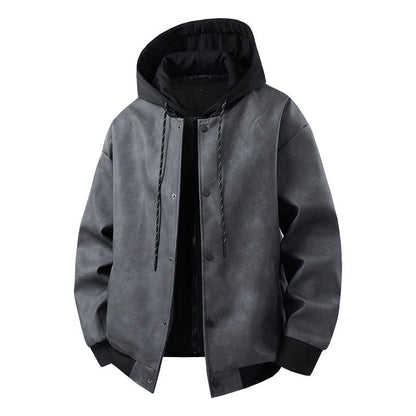 Herren Übergangsjacke Modern Sportlich Kapuze