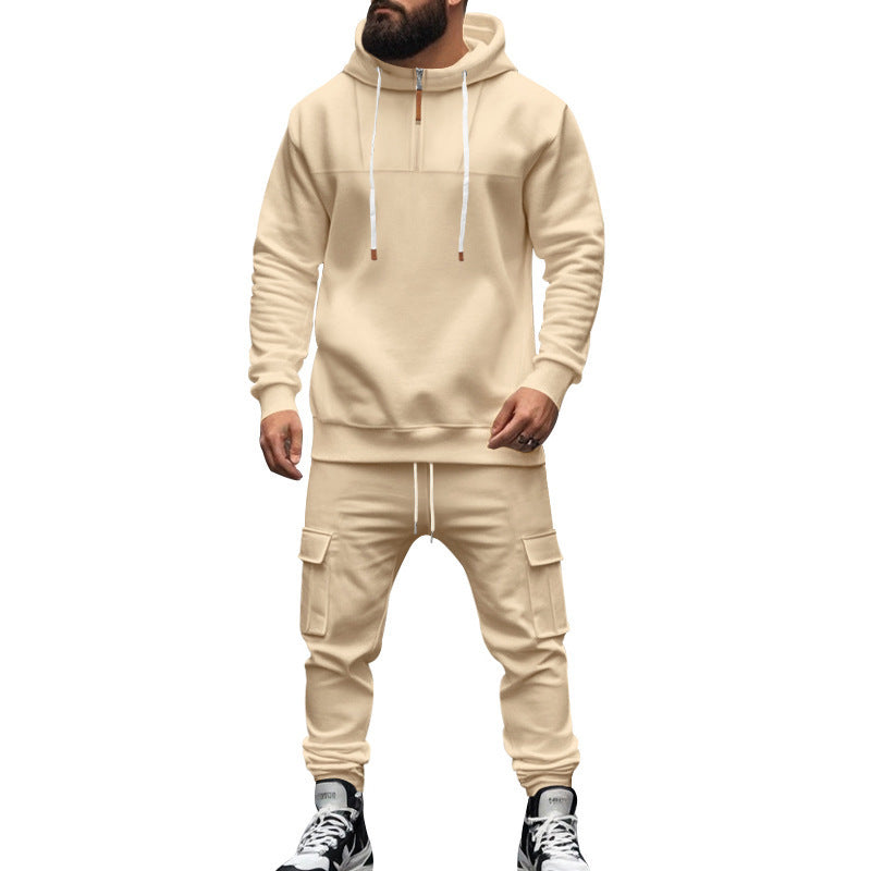 Herren Sportanzug Jogging Modern Reißverschluss Taschen