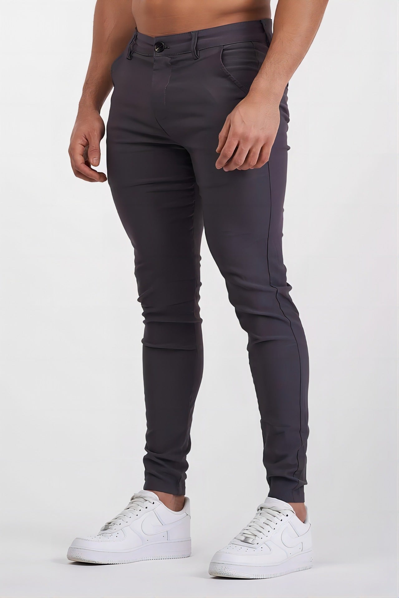 Herren Chino Hose Slim Fit Elegant