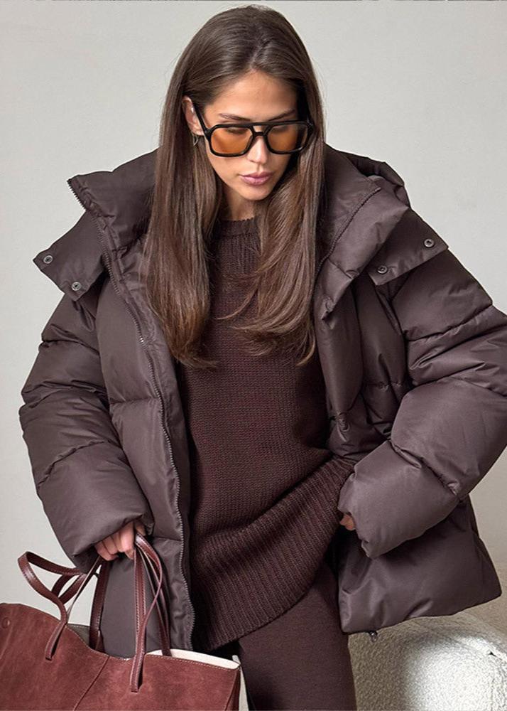 Übergroße Pufferjacke Warm und Bequem