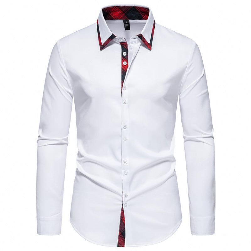 Herren Hemd Elegantes Karomuster Modernes Design